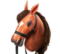 SKIPPI Hobby Horse Amber, Set Cavezza e Redini, Cavallo A3, Testa di Cavallo con Bastone