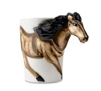 SKIPPI Tazza Cavallo, 270 ml, Manico Testa di Cavallo 3D