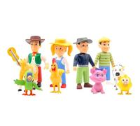 SKIPTHYBER Figure di animali della fattoria, 10 mini animali della fattoria realistici, per i bambini dai 3 anni in su