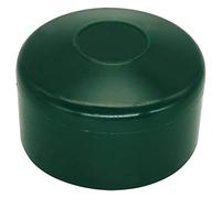 SKIR'CO (20 pezzi) Tappi per pali di recinzione, rotondi, 60 mm, in plastica verde muschio RAL 6005, per pali di recinzione tondi, coperture per pali, verde muschio RAL 6005