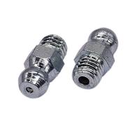 SKIR'CO (20 pz) Nipplo grasso M6, ingrassatore dritto zincato, DIN 71412 A, Nipplo grasso conico idraulico, raccordo Nipplo grasso