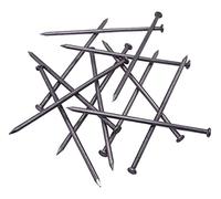 SKIR'CO (30 pezzi) Chiodi da costruzione in acciaio, 5,0 x 150 mm, testa piatta rotonda, multiuso per legno