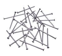 SKIR'CO Chiodi da costruzione in acciaio da 1,8 x 40 mm, testa piatta e rotonda, multiuso, per legno, 1000 pezzi