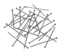 SKIR'CO Chiodi da costruzione in acciaio da 1,8 x 50 mm, testa piatta e rotonda, multiuso, per legno, 1700 pezzi