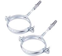 SKIR'CO Confezione da 2 staffe per tubi Ø 75-80 mm, morsetti, supporti per tubi per montaggio a parete e soffitto (2 pezzi)