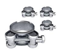 SKIR'CO Confezione da 4 fascette rinforzate, 29-31 mm, in acciaio zincato, tubo regolabile e tubo (4 pezzi)