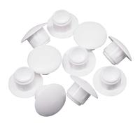 SKIR'CO Tappi per fori in plastica bianca da 8 mm, 20 pezzi, tappi per fori per trapano, tappi per fori per mobili, tappi per fori per viti
