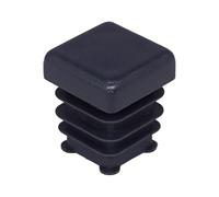 SKIR'CO Tappi quadrati in plastica, 15 x 15 mm, tappi terminali per tubi, inserti per tubi quadrati, tappi per pali per recinzioni, colore antracite RAL 7016, 50 pezzi