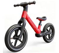 Skirfy Bicicletta per bambini a partire dai 2 anni, giocattolo per bambini da 2 a 6 anni, pneumatici da 14 pollici, sedile regolabile, telaio leggero senza pedali, bicicletta regalo per ragazzi e