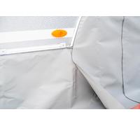 Skirting antivento hindermann con cordino in tessuto 5 metri grigio chiaro