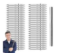 Skirting Thread - 100pcs, Double Head Sleeve Nails With Dedicated Tool | Durable Concrete Fasteners | Hidden Safety Screws For Secure Fixing And Professional Invisible Nail Kit