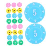 SKISUNO 100 Gettoni da Poker e Mahjong Chip Colorati per Premi Scolastici e Attività Matematiche Materiali Resistenti e Riutilizzabili