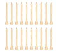 SKISUNO 100 Pezzi Tee da Golf in Legno Naturale Resistente per Campo Esterno Supporto Pallina Legno Durevole per Allenamento Golfista Portatile