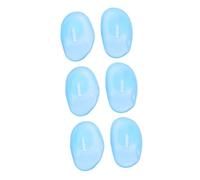 SKISUNO 12paia Copri Orecchie Silicone Impermeabili Per Protezione Salone Di Bellezza Accessori Per Colorazione Blu