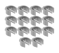 SKISUNO 14 clip di bloccaggio a forma di C per accessori per dispositivi di deambulazione, adatte a 22 mm, fibbie di serraggio con perno da 28 mm per corrimano rialzati per WC, riparazione di
