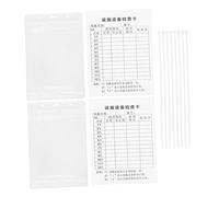 SKISUNO 20sets Etichette Per Ispezione Equipaggiamenti Con Manicotto e Fascetta Schede Di Registrazione Per Sicurezza Industriale e Manutenzione Equipaggiamenti