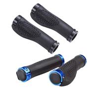 SKISUNO 2paio Coprimanubrio in Gomma per Bici da Strada Coprimanopole Antiscivolo per Ciclismo estremità del Manubrio Ergonomico per Mountain Bike Nero Blu