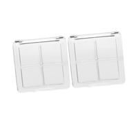SKISUNO 2pezzi Palette Vuota Ombretti Scomparti Trasparente Per Trucco Fai Da Te Donna Ragazze Magnetica Riutilizzabile Per Ombretti Colorati Scatola Vuota Per Cialde Make up