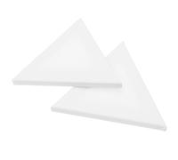 SKISUNO 2pezzi Pannelli Decorativi per Pittura a Olio Irregolari Triangolari in Cotone Telaio Creativo per Studenti, Stabile e Adatto a Tutti i Tipi di Media per Pittura Fai da Te
