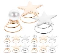 SKISUNO 36 Pezzi Piccole Forcine a Spirale per Chioma Design a Stella a 5 Punte e Perle, Fermagli Sottili per Donne e Ragazze, Accessori per Acconciature Formali e Quotidiane