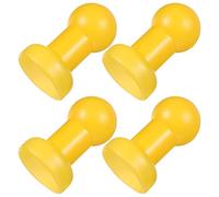 SKISUNO 4 Pezzi Copri Pali Salvasicurezza per Tappi di Protezione per Aste Colorati Kit Sostituzione Facile e Sicuro