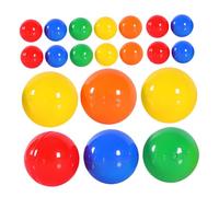 SKISUNO 50 Palline Lotteria Vuote Apribili in Plastica Riutilizzabili per Feste e Giochi con Design Trasparente per Caramelle e Sorprese