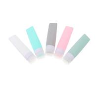 SKISUNO 5pezzi Bottiglia Vuota Per Cosmetici Da Bottiglia Ricaricabile Piccola Per Shampoo e Lozione Dispenser in Silicone Per Da Viaggio Per Viaggi d Affari e Campeggio All