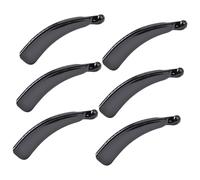 SKISUNO 6 Mollette Banana Nere 11 Cm per Chioma Spessi e Ricci, Clip Accessori Vintage per Donna, Fermagli per Hairstyling Quotidiano e Acconciature Stabili senza Danni