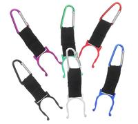 SKISUNO 6 Moschettoni Portaborraccia Resistente Clip per Escursionismo e Alpinismo Design Borracce Diverse Facile e Trasportare