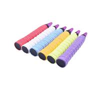 SKISUNO 6 Pezzi Nastro Antiscivolo per Racchetta da Tennis in Pu Assorbimento del Sudore e Tocco Confortevole per Allenamento Sportivo Colore Casuale