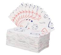 SKISUNO 80 Pezzi Bavaglini Monouso Dentistici con Design Carino Due Strati Carta Membrana Per Saloni Bellezza e Odontoiatria Assorbenza e Copertura