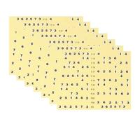 SKISUNO Adesivi per Tastiera Chitarra 7 Pezzi Giallo Facili da Rimuovere per Imparare le Note Design Professionale e Pratico per Principianti