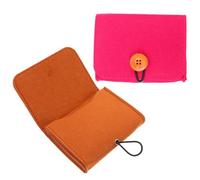 SKISUNO Borsa per Oli Essenziali da Viaggio in Feltro e Fibra Chimica 2 Pezzi Custodia Elegante e Versatile per Proteggere Bottiglie di Olio Essenziale e Piccoli Oggetti