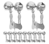 SKISUNO Campanelli D’allarme per Pesca in Acciaio Inossidabile Funzione Anti-caduta Set da 10 Pezzi Segnalatore Acustico per Abboccata Accessori per Canne da Pesca All’aperto