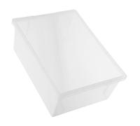 SKISUNO Contenitore Quadrato in Plastica Rinforzata per Liquidi Chimici Trasparente per Laboratori di Ricerca e Didattica