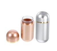 SKISUNO Contenitori Per Pillole Da Viaggio 10 Ml Tappi, Set Da 2 Flaconi Portapillole Piccoli in Plastica, Organizer Per Medicinali e Integratori Portatile, Resistente a Umidità e Ossigeno