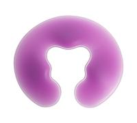 SKISUNO Cuscino in Silicone per Massaggi a Faccia in Giù, Poggiatesta da Viaggio a Forma di U, Adatto per Saloni di Bellezza e Cosmetologia, Colore Viola