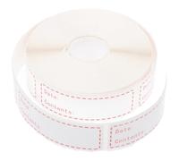 SKISUNO Etichette adesive per contenuto di cibo impermeabili e resistenti al freddo 500 pezzi su rotolo in carta glassine ideali per etichettatura in cucina e congelatore