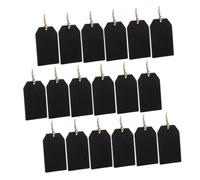 SKISUNO Etichette Decorative in Legno 32 Pezzi 5X8 CM Etichette per Lavagna Appese per Segnaposto Matrimonio e Bomboniere Personalizzate