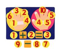 SKISUNO Giocattolo Didattico Contafinger in Non per Aiuto Cognitivo Matematico per Contare e Addizione Educativo e Sicuro per Prescolare