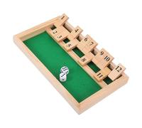 SKISUNO Gioco da Tavolo in Legno Shut The Box Dadi per Famiglia e Sfida Educativa di Strategia e Problem Solving per Casa Scuola e Feste