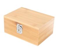 SKISUNO Humidor Portasigari da Viaggio Compatto in Legno Resistente All’usura Custodia Protettiva, Scatola per Sigari Portatile Creativa 17,9x8,3x12,7 Cm per Conservazione Sigari