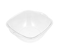 SKISUNO Lavandino in Plastica Trasparente Multifunzionale da Bagno e Cucina, Vasca per Lavaggio Domestico Portatile, Lavabo per Viso, Bucato e Pulizia Verdure, per Studenti e Uso