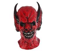 SKISUNO Maschera Pipistrello Rosso in Lattice per Halloween Design Pratico e Comodo da Indossare, per Feste Spaventose e Case Infestate