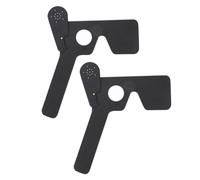 SKISUNO Occlusore Oculare per Optometristi 2 Pezzi Nero Leggero e Portatile per Esami Visivi e Visite Professionali