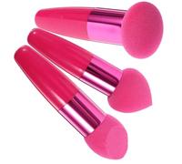 SKISUNO Pennelli Make Up Creativi Comodi e Adatti alla Curva della Pelle Viso Set 3 Pezzi a Forma di Cuore Design a Rete