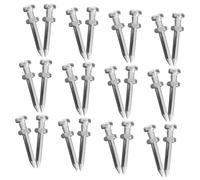 SKISUNO Pioli per Scarpe Aeratrici da Prato in Metallo Set da 26 Pezzi per Giardinaggio e Arieggiatura Terreno Accessori per Aeratore Prato Professionale