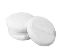 SKISUNO Puff per Cipria Rotondo in Cotone da 10 Cm per Ragazzo Ragazza, Set da 3 Pezzi, Lavabile e Morbido per Polvere Corporea e Fissaggio Make-up
