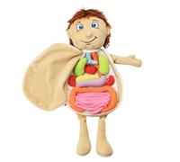 SKISUNO Puzzle Corpo Umano Educativo in Morbido per Giocattolo Didattico Anatomia con Organi Plush Sviluppo Intellettuale e Apprendimento Prescolare Regalo Compleanno e Natale