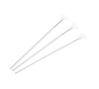 SKISUNO Set 3 Pezzi Pennelli Maschera Viso Forma a Ventaglio Manico in Legno e Fibra Bianco per Donna Presa Comoda e Copertura Straordinaria per DIY